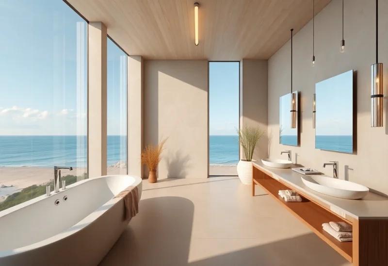 spa like coastal bathroom design ideas