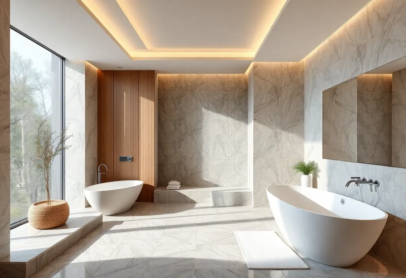 spa like contemporary bathroom design ideas