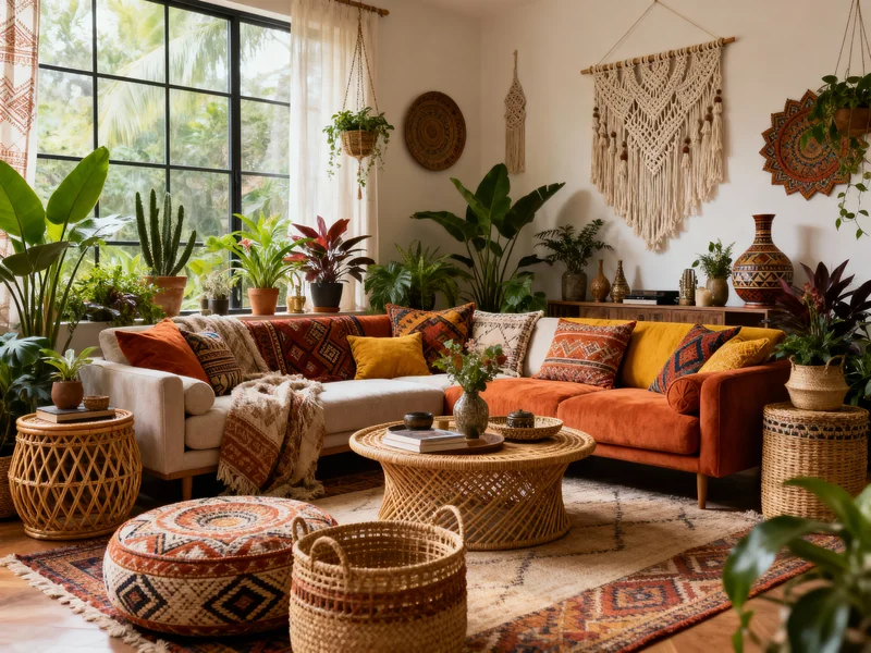 trendy bohemian living room ideas
