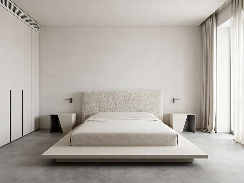 trendy minimalist bedroom home renovation