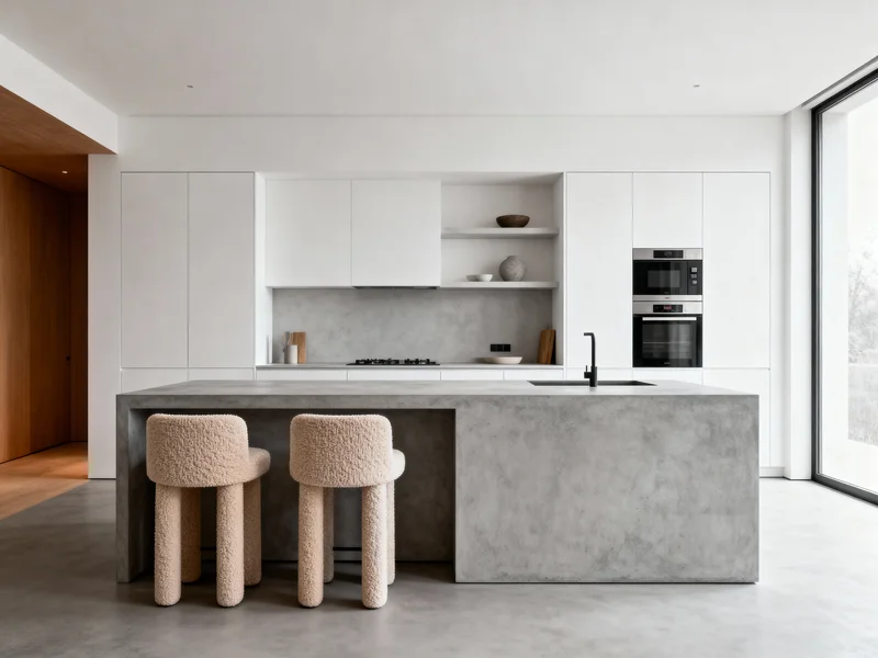 AI design of a Trendy Minimalist Kitchen