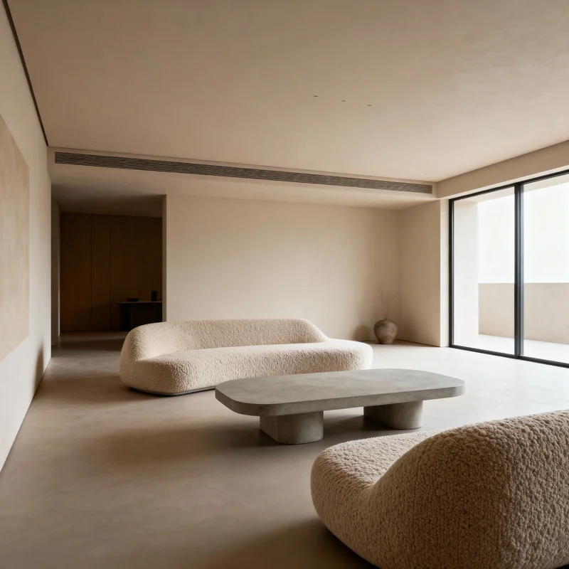trendy minimalist living room home renovation