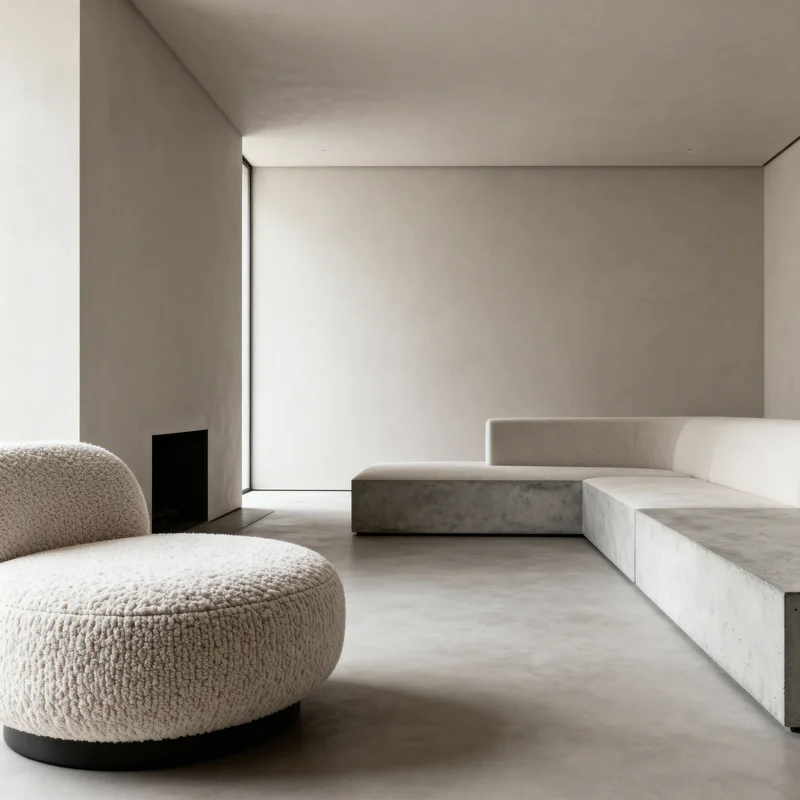 trendy minimalist living room room design