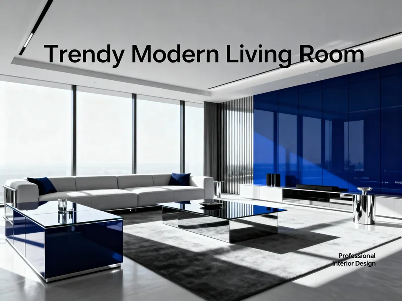 trendy modern living room interior design