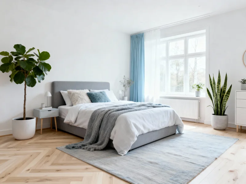 trendy scandinavian bedroom home renovation