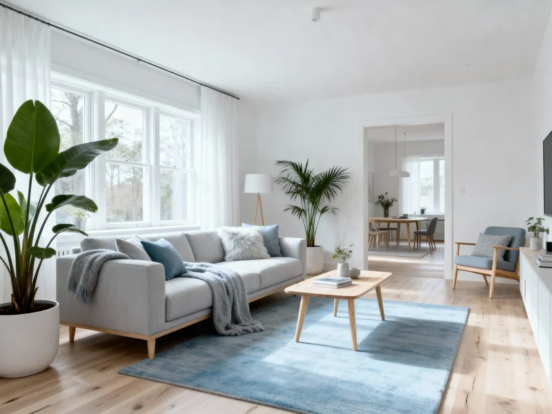 trendy scandinavian living room room design