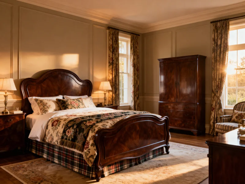 trendy traditional bedroom interior design