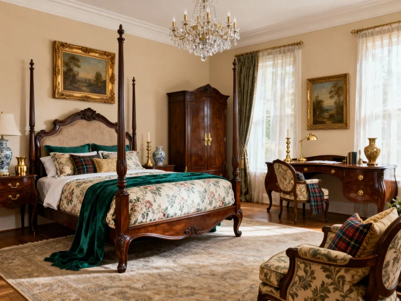 trendy traditional bedroom room design