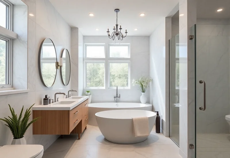 update builder grade bathroom to neutral style