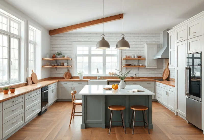 update fixer upper kitchen to scandinavian style