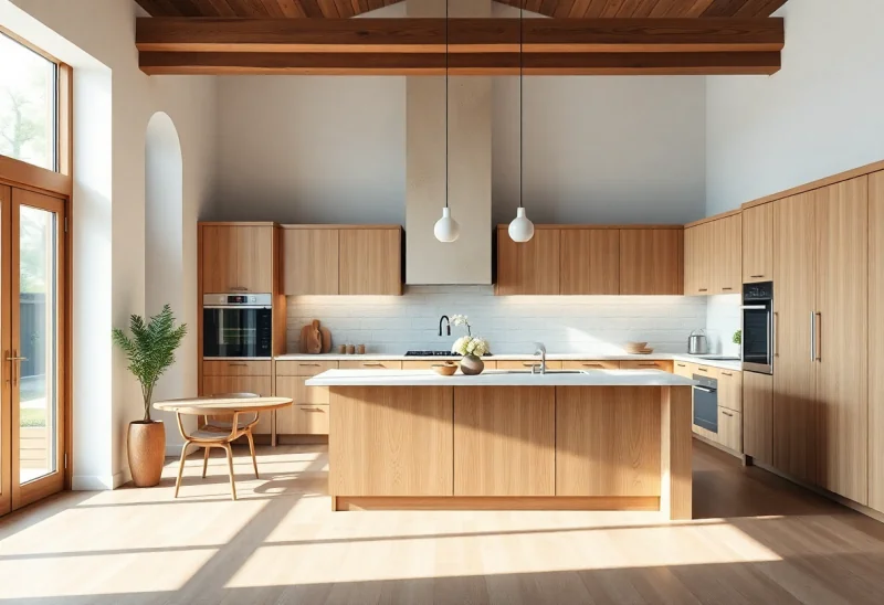 update outdated oak kitchen to minimalist style