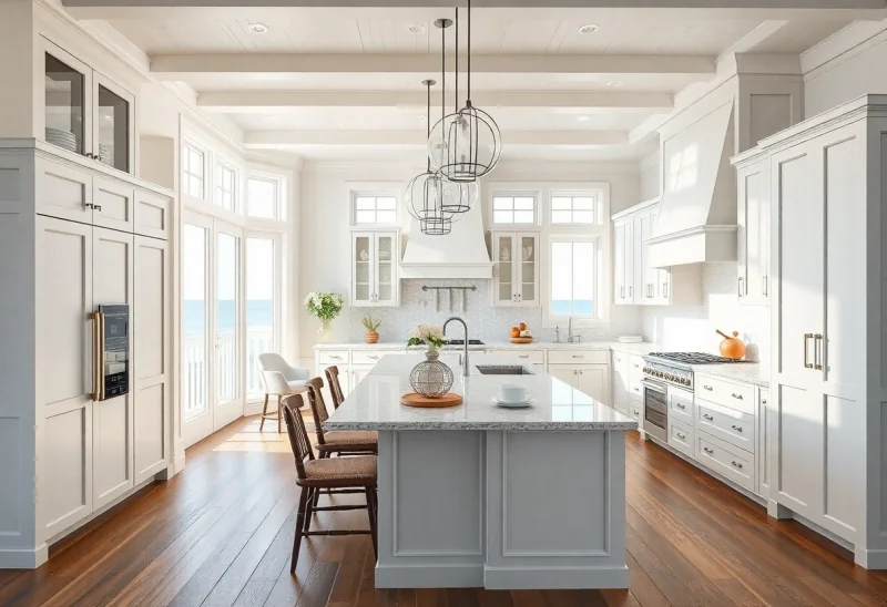 Virtual Staging for Coastal Kitchen - AI Interior Design Render