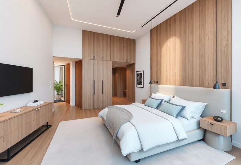 virtual staging for contemporary bedroom