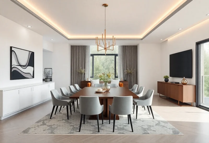 virtual staging for contemporary dining room
