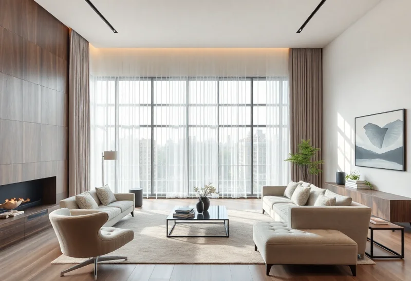 virtual staging for contemporary living room