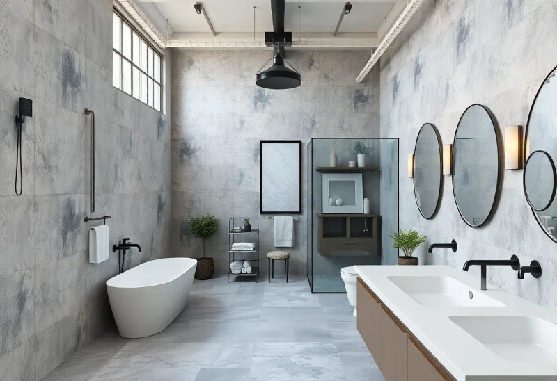 virtual staging for industrial bathroom