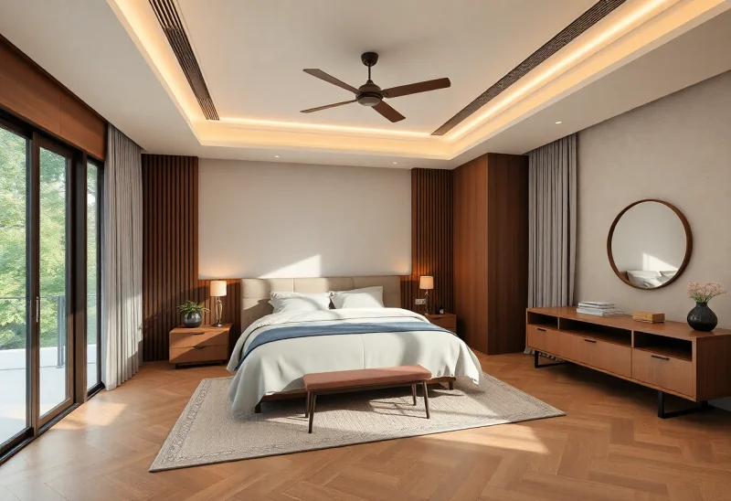 virtual staging for japandi bedroom