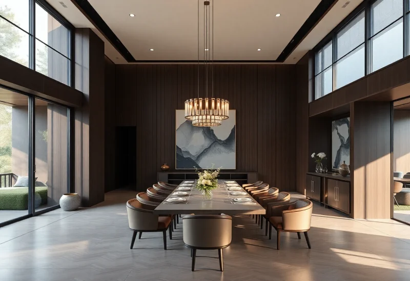 virtual staging for japandi dining room