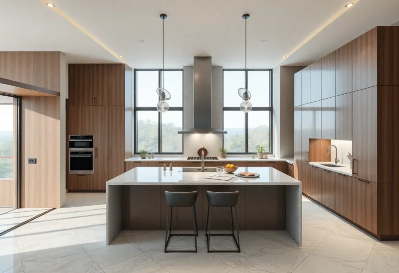 virtual staging for luxury modern kitchen