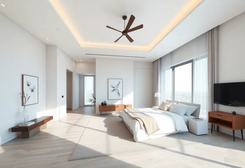 virtual staging for minimalist bedroom