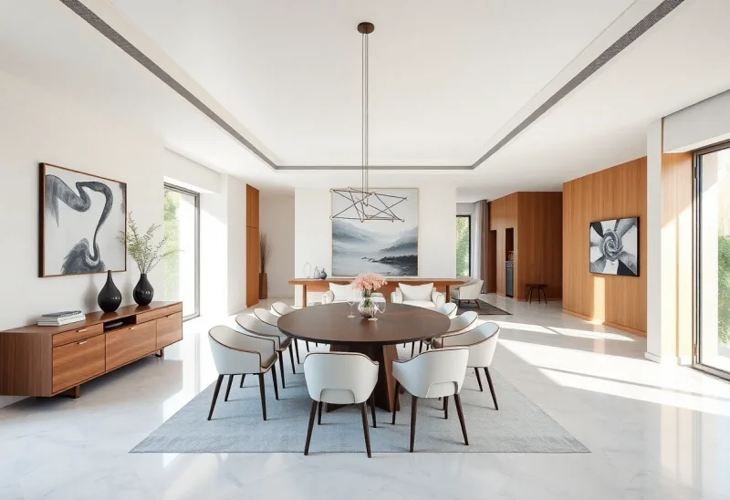 virtual staging for minimalist dining room