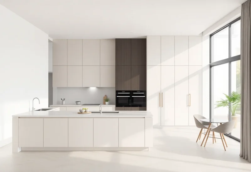 virtual staging for minimalist kitchen