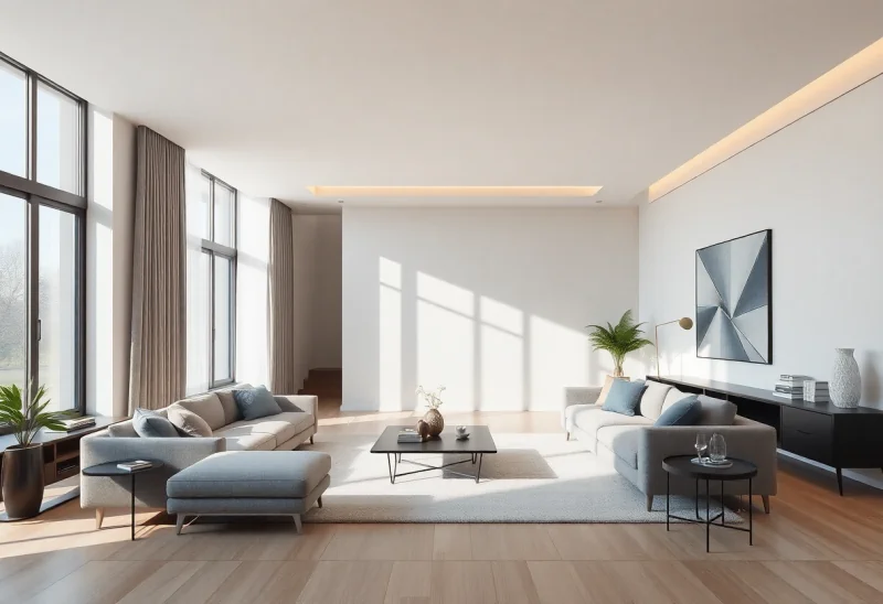 virtual staging for minimalist living room