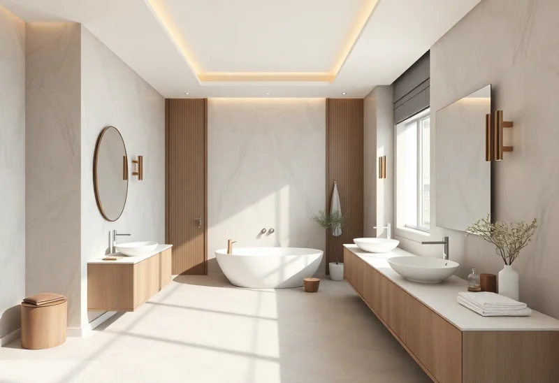 virtual staging for neutral bathroom