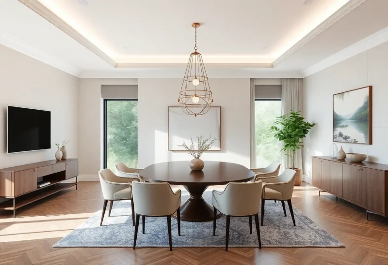 virtual staging for neutral dining room