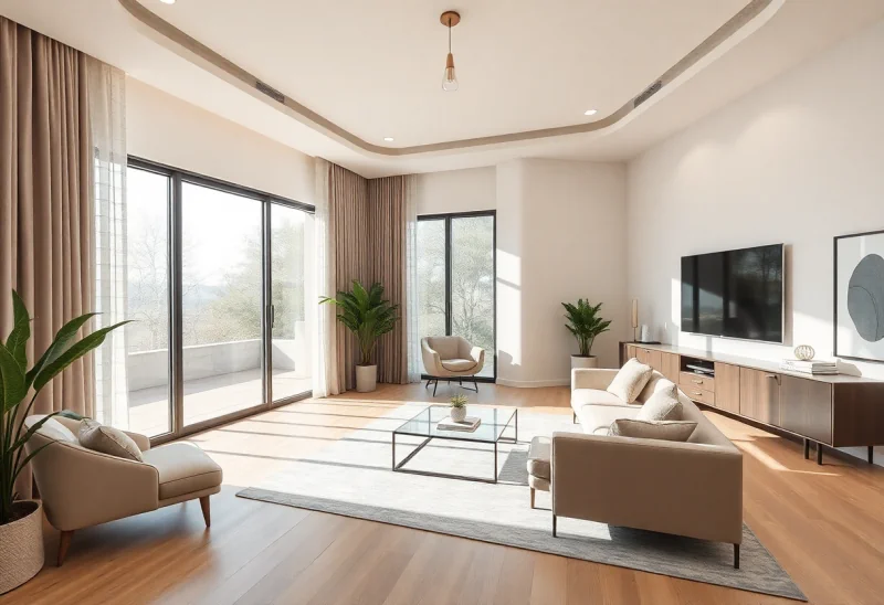 virtual staging for neutral home office