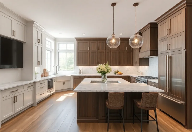 virtual staging for transitional kitchen