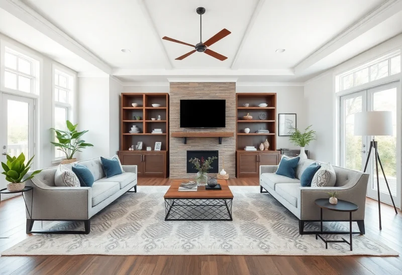 virtual staging for transitional living room